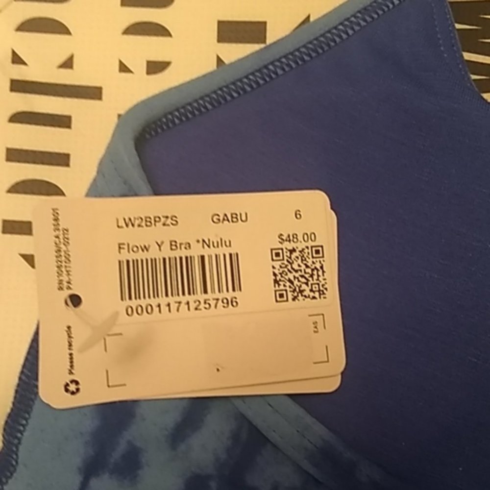 NWT Lululemon Flow Y Bra, Sz 6, GABU - Picture 5 of 6